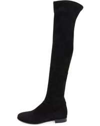 Jimmy Choo Myren Stretch Suede Over The Knee Boot Black