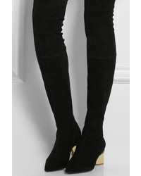 Nicholas Kirkwood Over The Knee Stretch Suede Boots