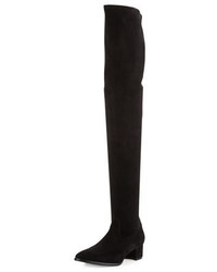 Manolo Blahnik Pascalare 30mm Over The Knee Boot Black