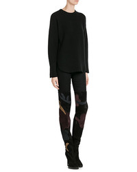 Burberry Prorsum Suede Over The Knee Boots With Patchwork