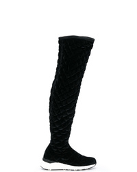 Casadei Quilted Knee Length Boots