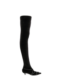 Sonia Rykiel Rhinestone Chain Thigh Boots