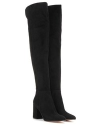 Gianvito Rossi Rolling 85 Over The Knee Suede Boots