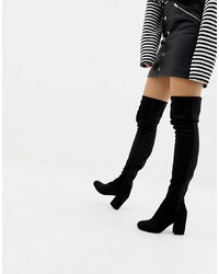 ASOS DESIGN Slim Kadi Heeled Thigh High Boots