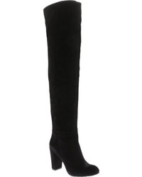 Nine West Snowfall Over The Knee Boot Black Suede Boots