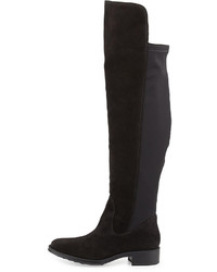 Andre Assous Stagecoach Suede Over The Knee Boot Black