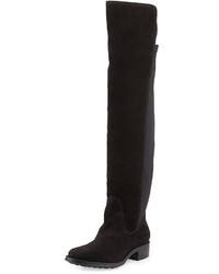 Andre Assous Stagecoach Suede Over The Knee Boot Black