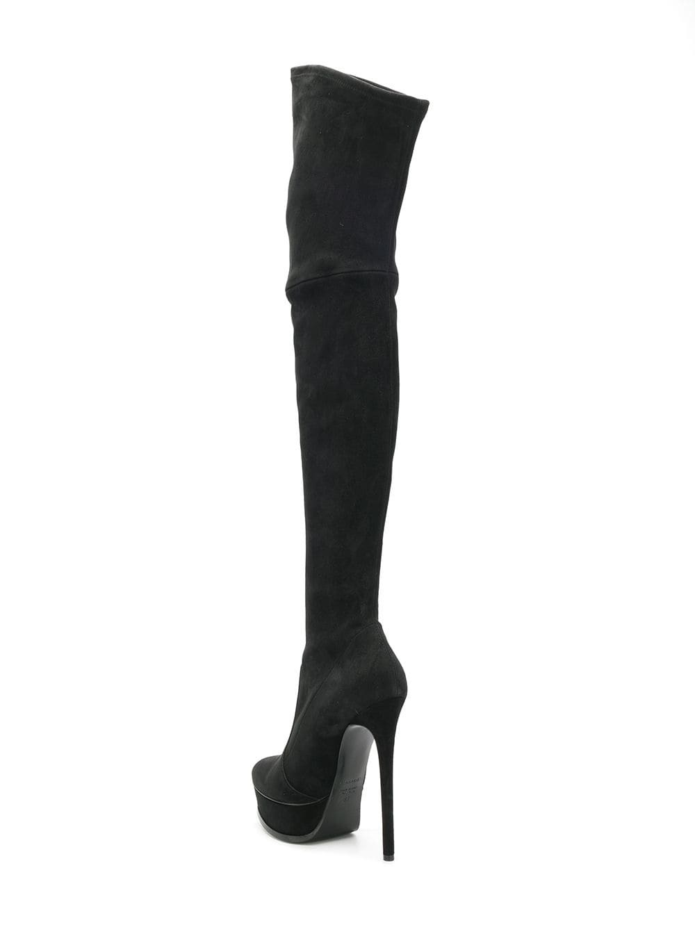 Casadei Stiletto Thigh Length Boots, $765 | farfetch.com | Lookastic