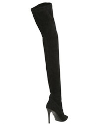 Strategia 100mm Stretch Suede Over The Knee Boots