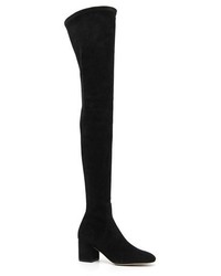 Valentino Stretch Suede Over The Knee Boot