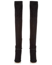 Sergio Rossi Stretch Suede Over The Knee Boots