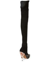 Givenchy Suede Leather Over The Knee Boots
