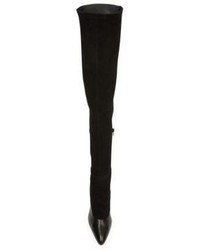 Givenchy Suede Leather Over The Knee Boots