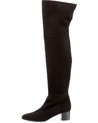 Tom Ford Suede Over The Knee Boot Black