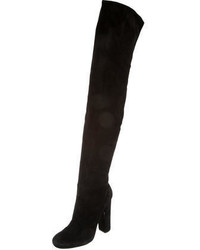 Ermanno Scervino Suede Over The Knee Boots