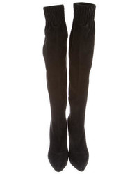Casadei Suede Over The Knee Boots