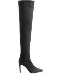 Sergio Rossi Suede Over The Knee Boots