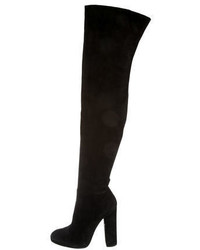 Ermanno Scervino Suede Over The Knee Boots