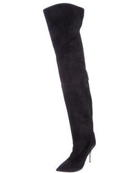 Emilio Pucci Suede Over The Knee Boots W Tags