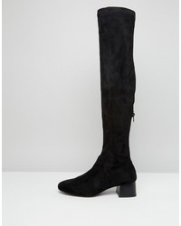 Mango Suedette Over The Knee Heeled Boot