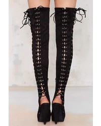 Jeffrey Campbell Tabanca Suede Thigh High Boot