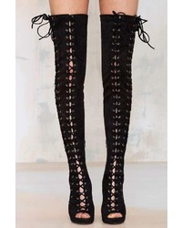 Jeffrey Campbell Tabanca Suede Thigh High Boot