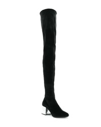 MM6 MAISON MARGIELA Thigh High Mirrored Heel Boots