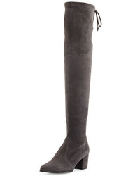 Stuart Weitzman Thighland Suede Over The Knee Boot Slate