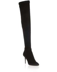 Jimmy Choo Toni Black Suede Over The Knee Boot