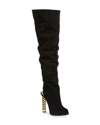 Giuseppe Zanotti X Rita Ora Chain Heel Over The Knee Boot
