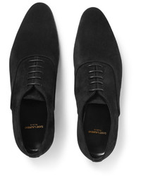 Saint Laurent Suede Oxford Shoes