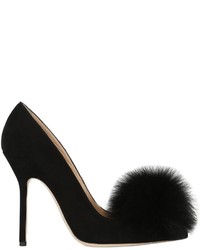 110mm Lapin Suede Pumps