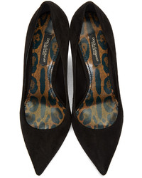 Dolce & Gabbana Black Suede Heels