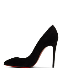 Christian Louboutin Black Suede Pigalle Heels