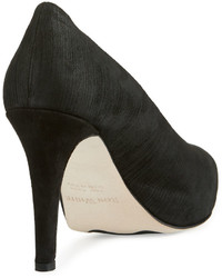Ron White Brylie Suede Open Toe Pump Onyx