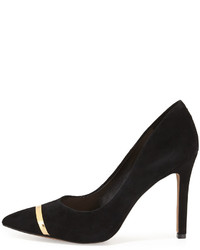 VC Signature Cresida Suede Pointed Toe Pump Black