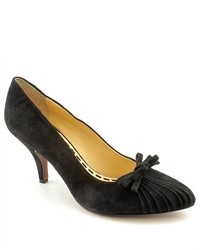Enzo Angiolini Sorte Black Suede Pumps Heels Shoes