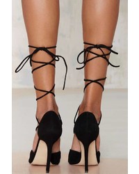Factory The Mode Collective Olivia Lace Up Suede Pump