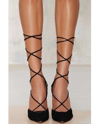 Factory The Mode Collective Olivia Lace Up Suede Pump