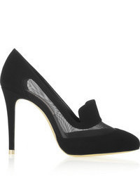 Stella McCartney Faux Suede And Mesh Pumps