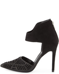 Belle by Sigerson Morrison Galcia Woven Suedeleather Pump Black