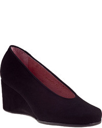 Andre Assous Gayla Wedge Pump Black Suede