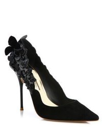 Sophia Webster Harmony Butterfly Suede Patent Leather Pumps