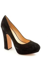 Lisa Black Suede Platforms Heels Shoes Eu 40