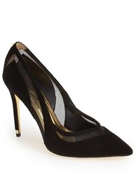 Ted Baker London Emilinea Suede Mesh Pointy Toe Pump