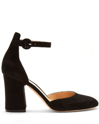 Gianvito Rossi Mary Jane Suede Pumps