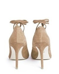 Windsor Smith Messy Lace Up Suede Pumps