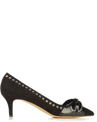 Isabel Marant Panely Patent Bow Suede Heels