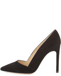 Charles David Passion Suede Classic Point Toe Pump Black