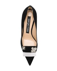 Sergio Rossi Plaque Detail Pointed Toe Pumps